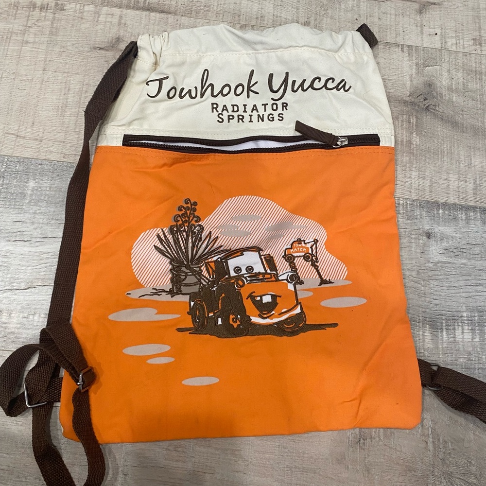 Disney car’s mater drawstring backpack
